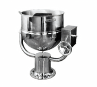 Groen D-60 60-Gallon Direct Steam Tilting Kettle with 2/3 Jacket and Pedestal Base