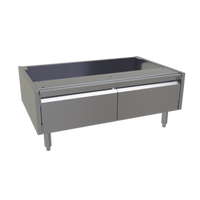 Glastender ACB-38 Stainless Steel Underbar Add-On Cabinet Base with Two Hinged Doors, 38 x 24 x 16 Inches