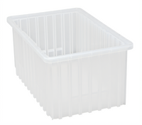Clear Dividable Grid Food Box, 16-1/2 x 10-7/8 x 8 Inches