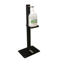 BK Resources Foot-Operated Touch-Free Hand Sanitizer Stand, 1-Gallon Capacity