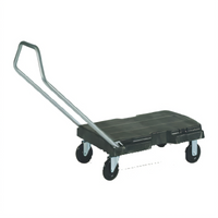 Rubbermaid Commercial Products FG440100BLA Triple Trolley Platform Trucks