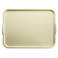 Cambro Camtray Rectangular Dietary Tray with Handles, 14 x 18 Inches, Reinforced Fiberglass, Cameo Yellow