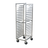 Carter-Hoffmann O8640 Double-Width Fixed-Angle Aluminum Pan Rack for 40 18 x 26 Trays