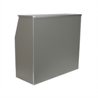 Amara 4-Foot Folding Portable Bar Table, Laminate, Slate Gray