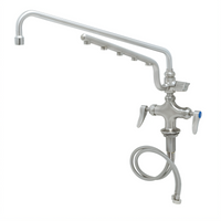 UltraRinse Stainless Steel Single-Hole Deck-Mount Mixing Faucet with 18