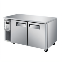 Turbo Air J Series 2-Section Dual Temp Undercounter Refrigerator/Freezer, Side Mount, 59 Inch Wide