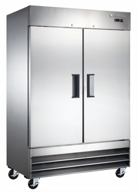 54-Inch Two-Door Reach-In Refrigerator, Self-Contained, Stainless Steel