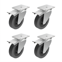 Lainox Zoom Oven Caster Kit with Brakes, 2 Wheels