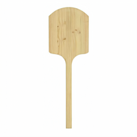 Omcan Wooden Tapered Pizza Peel with 12 x 14 Inch Blade and 36 Inch Overall Length
