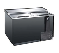 Omcan 49.5-Inch Wide Horizontal Chest Beer Bottle Cooler, 13.5 Cu. Ft., 115V