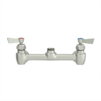 Fisher 61549 Stainless Steel 8-Inch Center Backsplash Control Valve with Swivel Outlet and Lever Handles