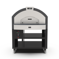 Trento Alfa Quick Series Single Deck Natural Gas Countertop Pizza Oven with Stand, 6-Pizza Capacity