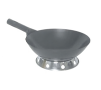 Mandarin 16-Inch Steel Wok with 8-Inch Steel Handle, Dozen