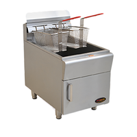 RedHots Countertop Liquid Propane Gas Fryer with Single Fry Pot, 30 lb. Fat Capacity