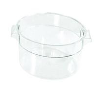 Crestware RCC1 1 Qt Round Clear Stackable Polycarbonate Food Storage Container