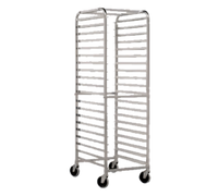 John Boos Mobile Front-Load Aluminum Bun Pan Rack, 20-Pan Capacity, 3-Inch Spacing