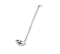 Crestware 6 oz One-Piece 18/0 Stainless Steel Ladle