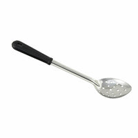 13-Inch Perforated Stainless Steel Basting Spoon with Black Insulated Bakelite Handle