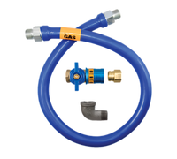 Dormont Blue Hose 1/2-Inch I.D. x 60-Inch Moveable Gas Connector Hose Assembly with Safety Quik Quick-Disconnect Valve