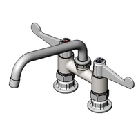 equip 4-Inch Deck Mount Manual Faucet with 8-Inch Swivel Swing Nozzle