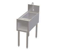 Tobin Ellis Signature 12-Inch Freestanding Underbar Utility Sink with Glass Rinser