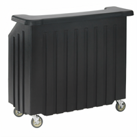 Cambro CamBar 54-Inch Portable Beverage Bar with 80-lb Ice Sink and 5-Bottle Speed Rail