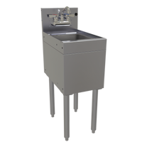 Stainless Steel Underbar Wet Waste Sink Unit with 9 1/4 x 11 1/2 x 6 Inch Bowl