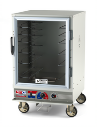 Metro C5 E-Series Half-Height Mobile Non-Insulated Heated Holding & Proofing Cabinet with Clear Door