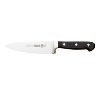 Mundial 6-Inch Fully Forged High Carbon Chef's Knife with Black Polyacetal Handle