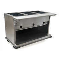Spec-Master PHT3OB-208-3 Portable Electric Hot Food Table with 3 Wells