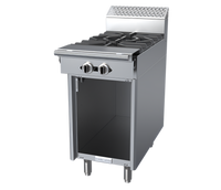 Garland Cuisine Series Heavy-Duty 18-Inch Gas Add-A-Unit Range Section with 2 Open Burners and Storage Base