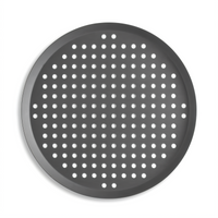 Vollrath 14-Inch Round Perforated Press-Cut Hard-Coat Aluminum Pizza Pan