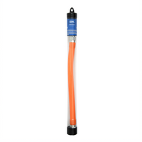 BK Resources 48 Inch x 1 Inch I.D. Plastic-Coated Stainless Steel Gas Connector Hose