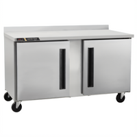 Traulsen Centerline Compact Two-Section 60-Inch Undercounter Worktop Freezer with Right/Right Solid Doors