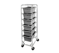 Channel Lifetime Tough Extra Heavy-Duty Aluminum 6-Lug End-Load Lug Rack with Casters