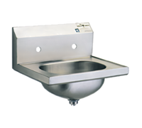 Eagle Group Wall-Mount 304 Stainless Steel Hand Sink with Deep-Drawn Seamless Bowl
