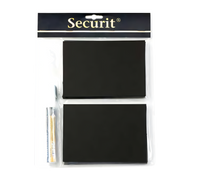 American Metalcraft Mini Chalk Cards, 6 x 4 Inches, Black, Pack of 20