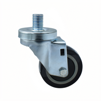 BK Resources 3SBR-6ST-PLY Shelf Casters & Leveling Feet
