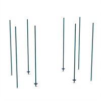 qwikTRAK High Density Track Shelving Stationary End Unit Kit, Metroseal 3 Epoxy-Coated, 74-Inch Posts