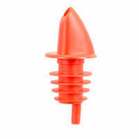 Winco Free Flow Red Plastic Liquor Pourer Without Collar