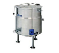 30-Gallon Stationary Electric Tri-Leg Steam Kettle, 2/3 Steam Jacket