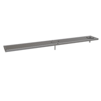 Glastender Surface Mount Stainless Steel Drain Pan, 56 x 8 Inches