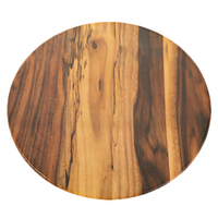American Metalcraft Naturals 17-1/4 Inch Round Melamine Serving Board, Acacia Pattern