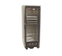 hotLOGIX HL4-8 Half-Height Humidified Holding Cabinet/Heater Proofer with Tempered Glass Door, Aluminum, 16 Pan Capacity