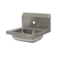Advance Tabco Wall-Mounted 20 Gauge 304 Stainless Steel Hand Sink with 14 x 10 x 5 Inch Bowl