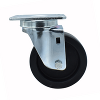 BK Resources 4SBR-1PT-LDP Shelf Casters & Leveling Feet