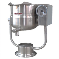Crown DPT-60 60 Gallon Direct Steam Tilting Kettle with Pedestal Base
