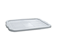 Gray Polyethylene Flat Stackable Bus Tub Lid
