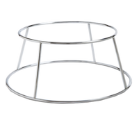 American Metalcraft Small Round 1-Tier Stainless Steel Display Rack