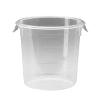 Rubbermaid Commercial 4 Qt Round Clear Polypropylene Food Storage Container
